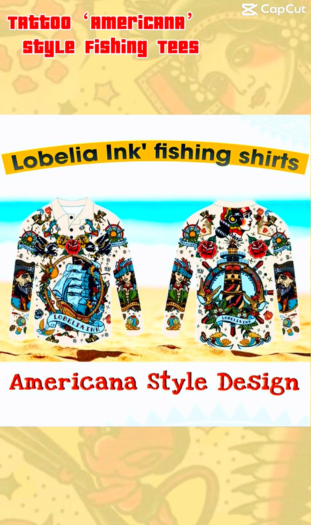 Lobelia INK Americana Style Fishing Tees